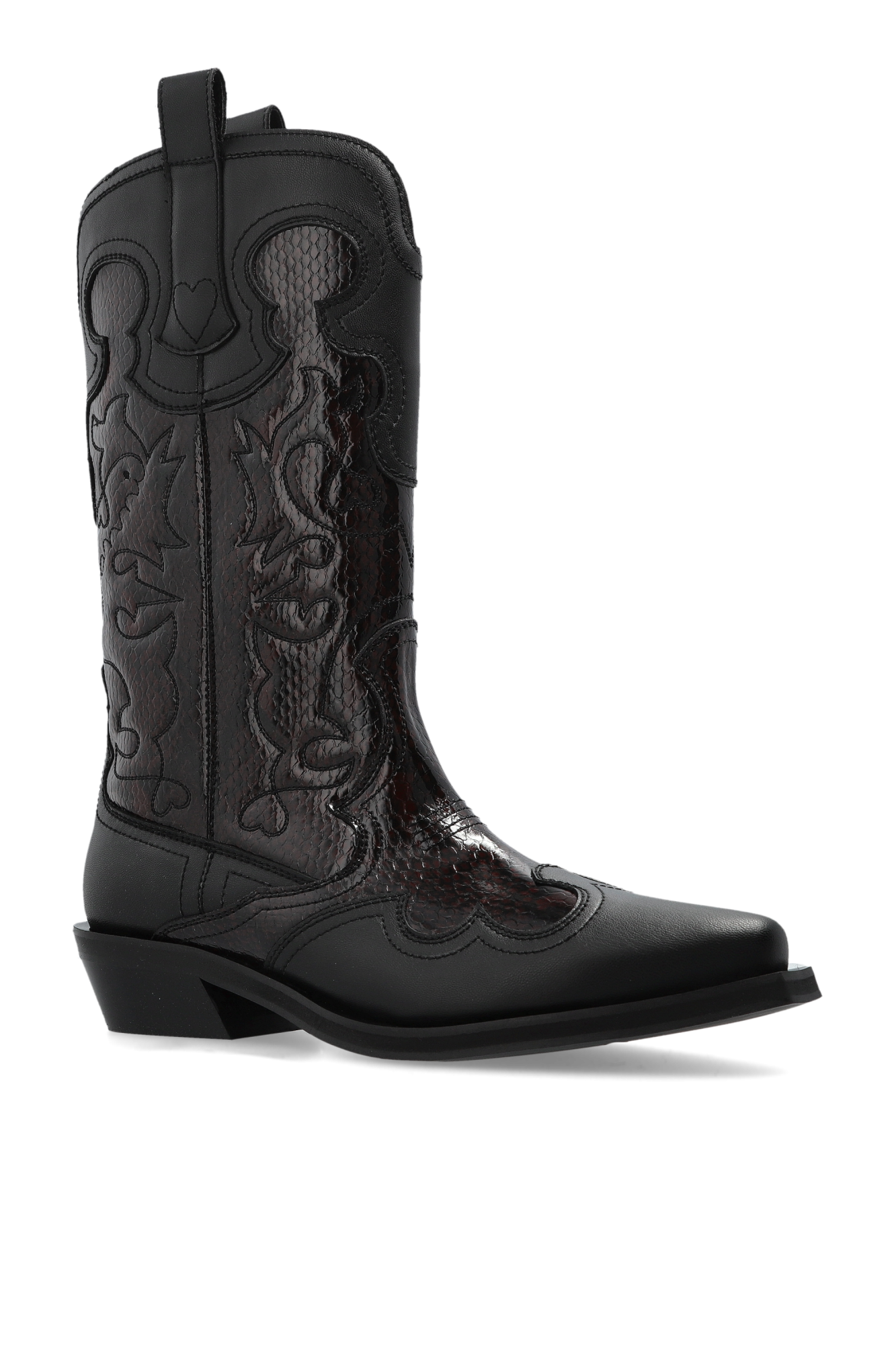 Ganni Cowboy boots with stitching | Women's Shoes | Vitkac